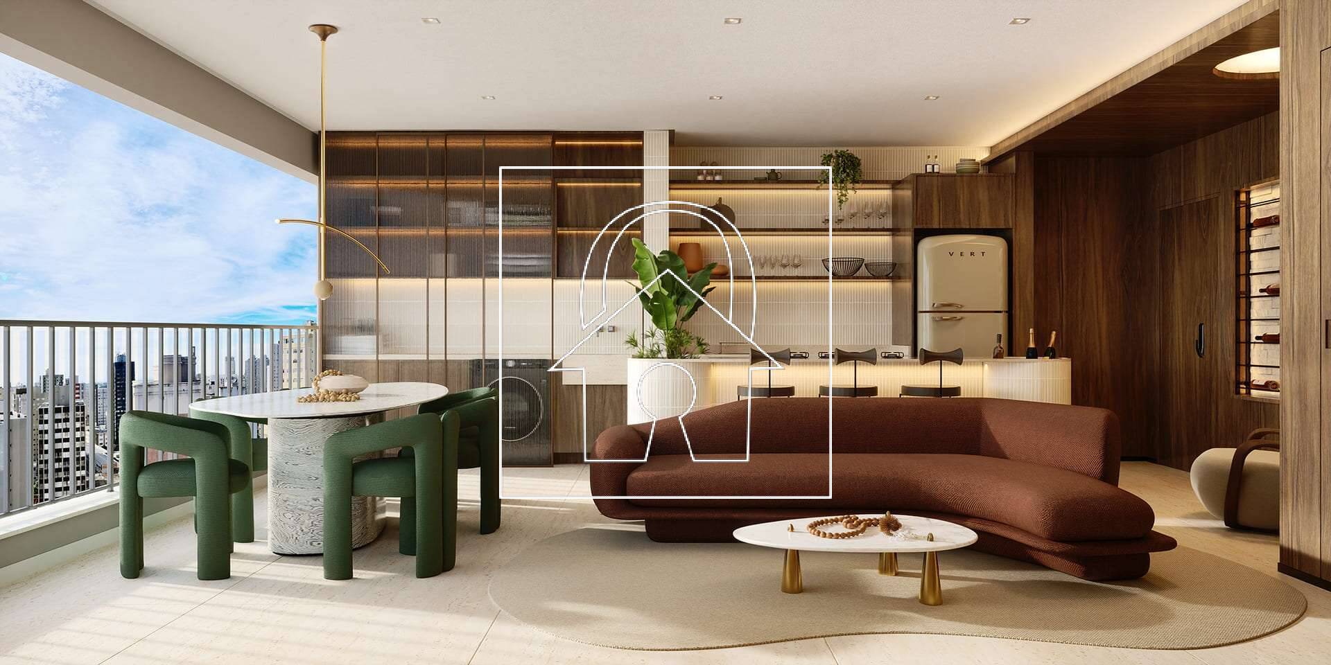 Apartamento, 1 quarto, 34 m² - Foto 1